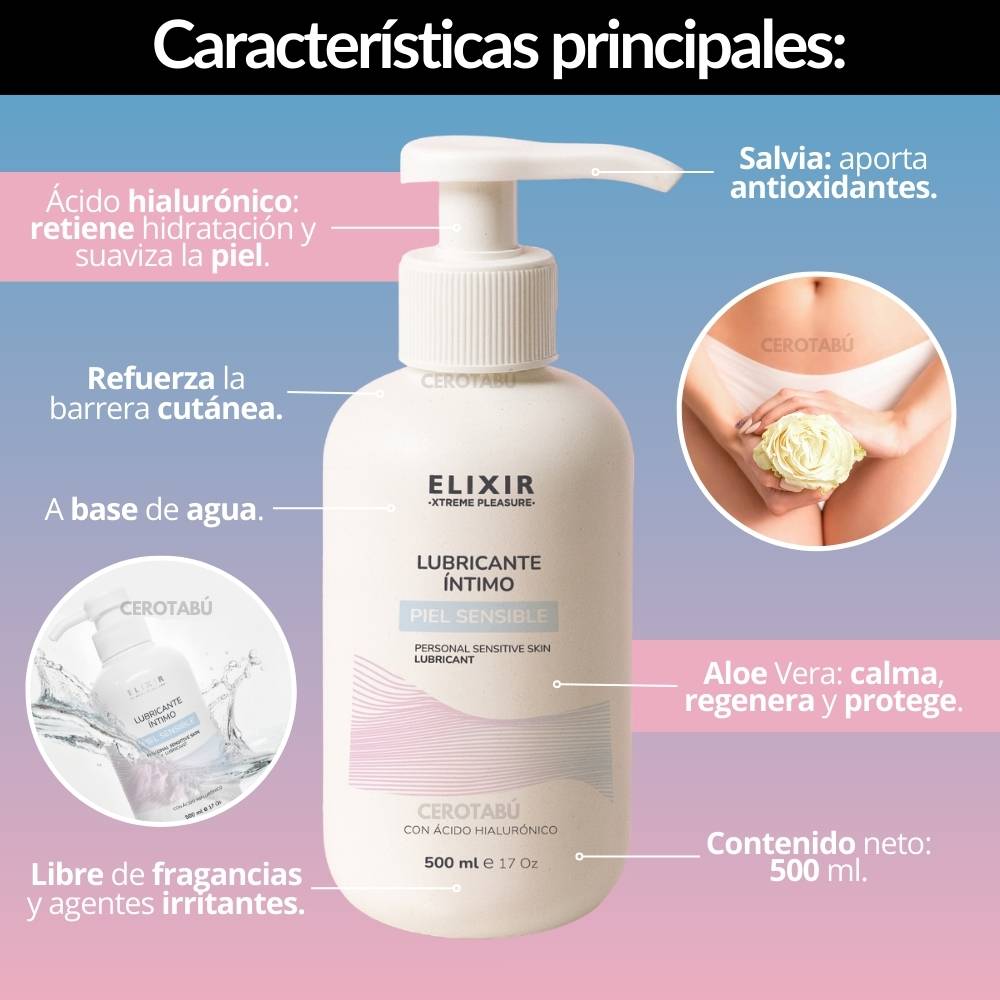 Lubricante Elixir: Gel Neutro 500ml
