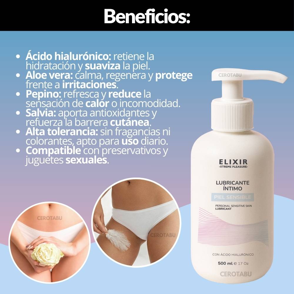 Lubricante Elixir: Gel Neutro 500ml